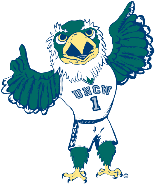 NC-Wilmington Seahawks 1998-Pres Mascot Logo iron on paper